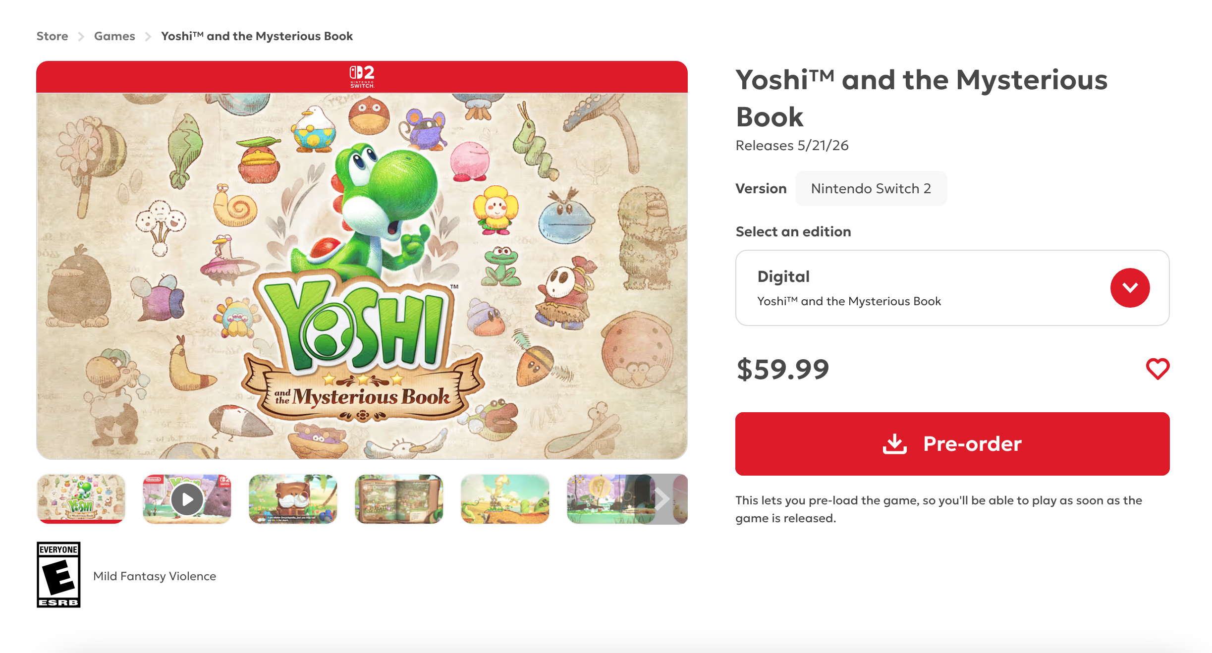 The price of Yoshi.