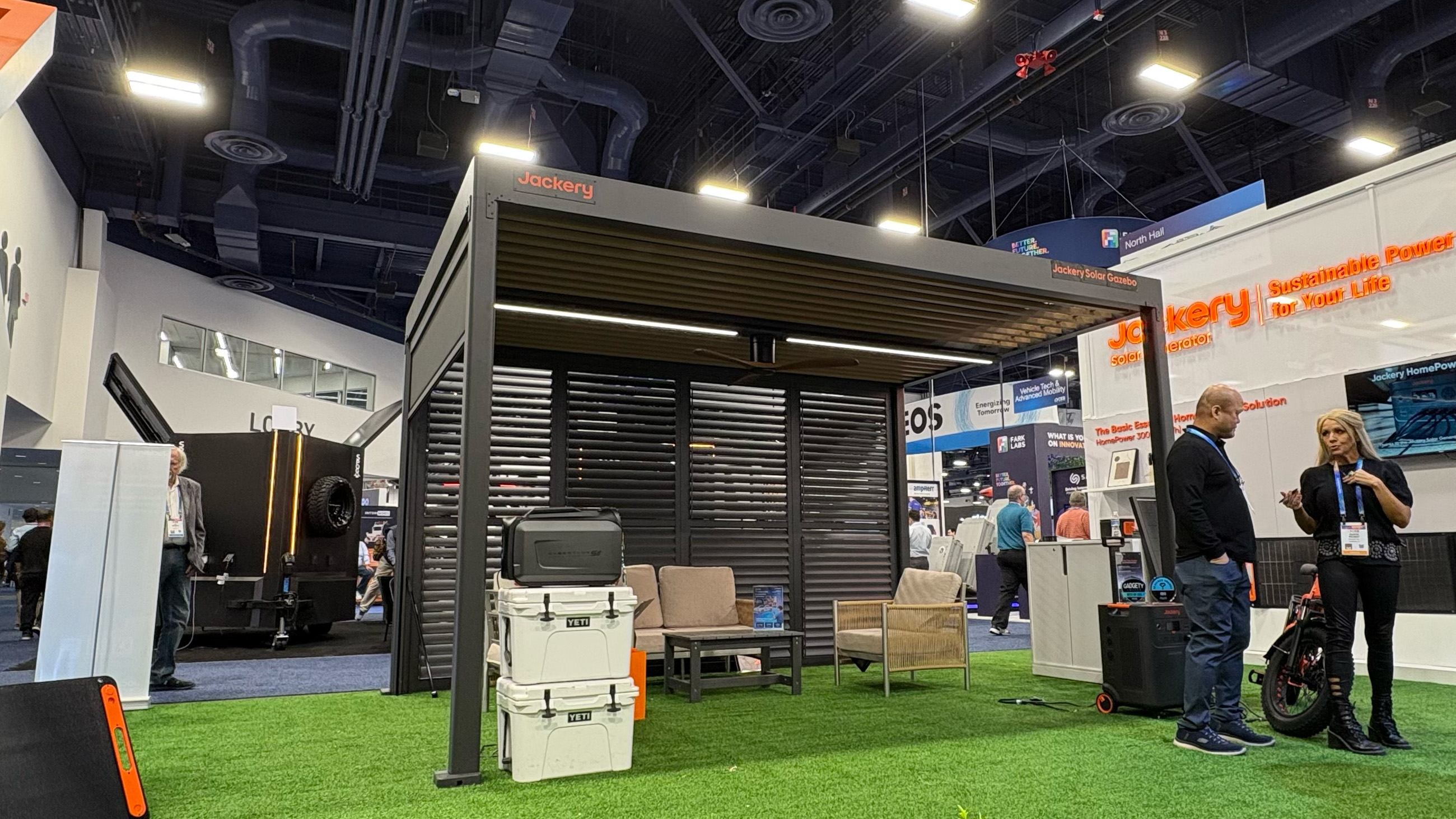 Jackery's Solar Gazebo. 