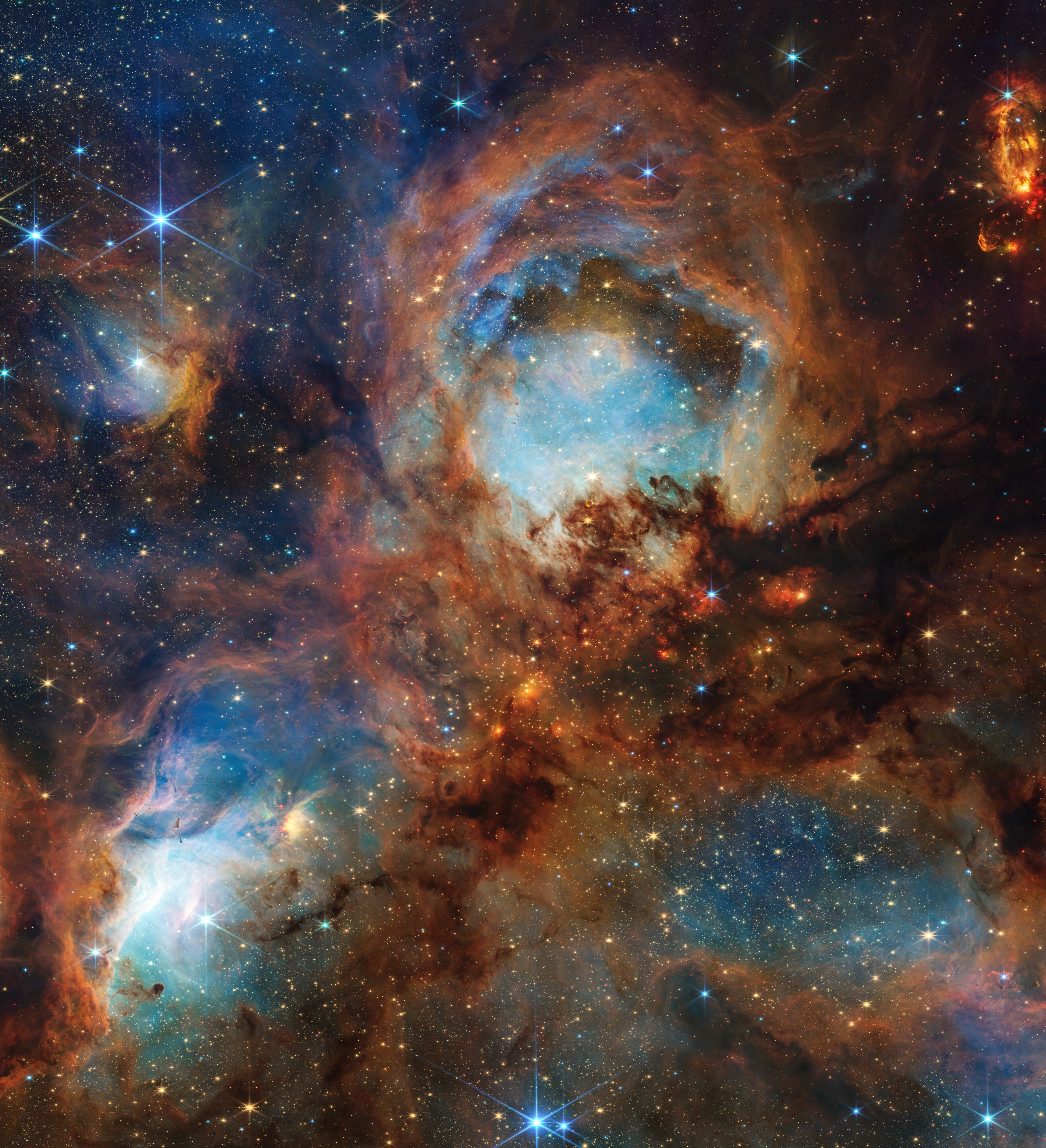 JWST image of the Cat's Paw nebula