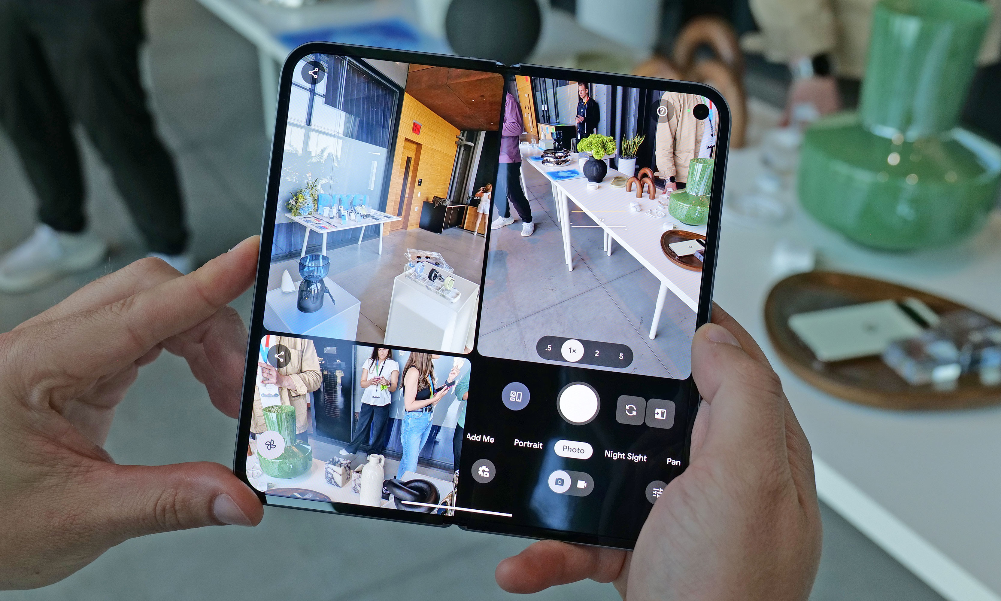 For the Pixel 10 Pro Fold, Google updated its camera UI with a new dual-pane layout when unfolded, which allows you see to recently snapped pics on the left while your viewfinder stays open on the right.