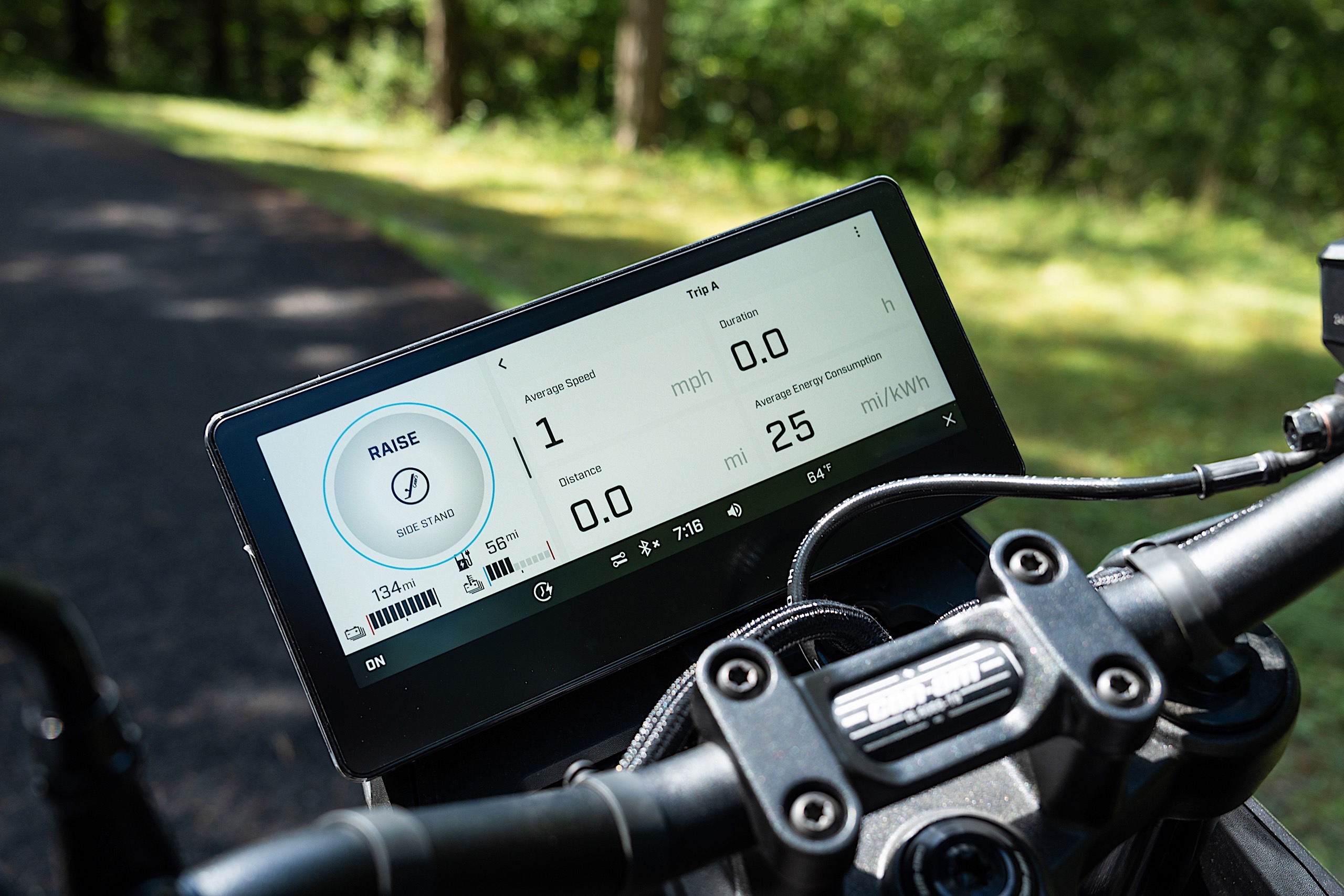 The LCD display is bright and easy to use.