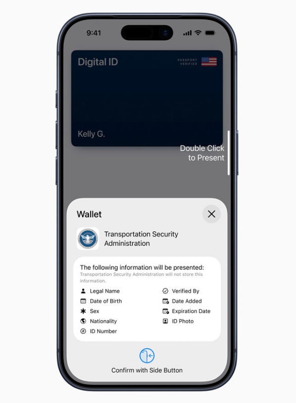 The Wallet app.