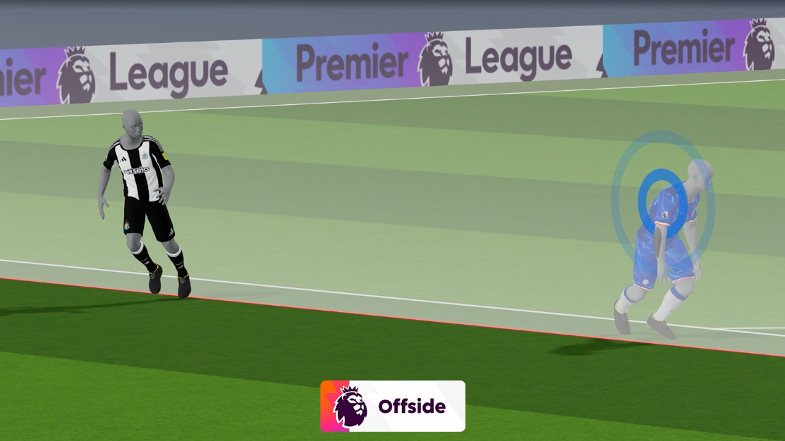 Example of a decision visual from the Premier League's SAOT.