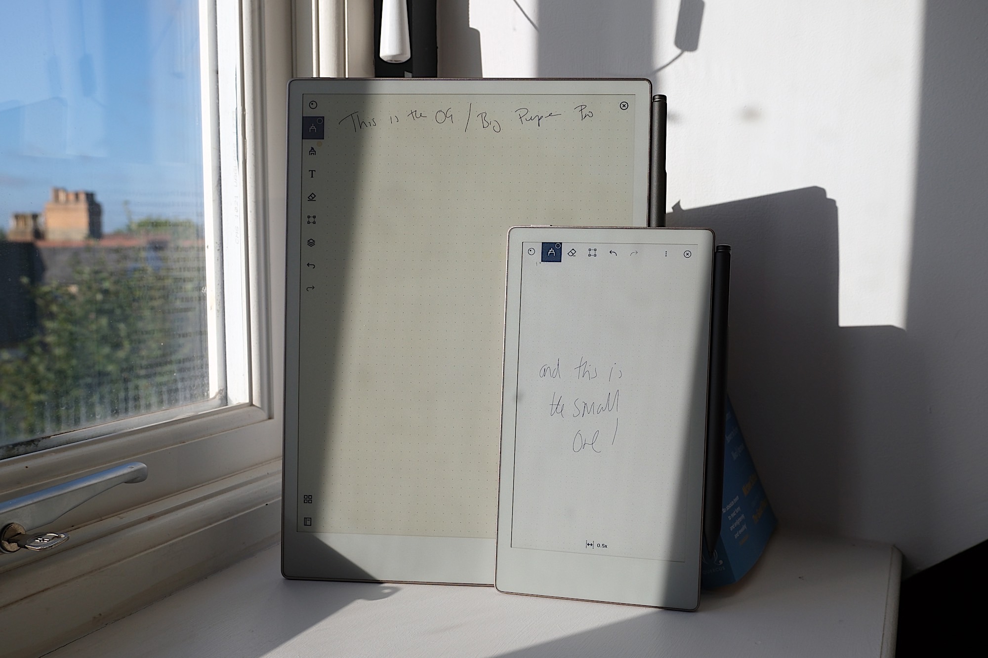 reMarkable Paper Pro Move next to its bigger sibling