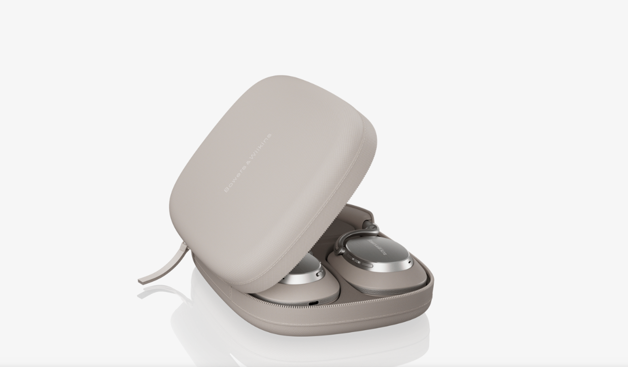 Headphones in a case.