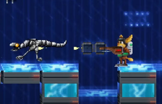 Screenshot from the unreleased game Ratchet and Clank: Clone Home