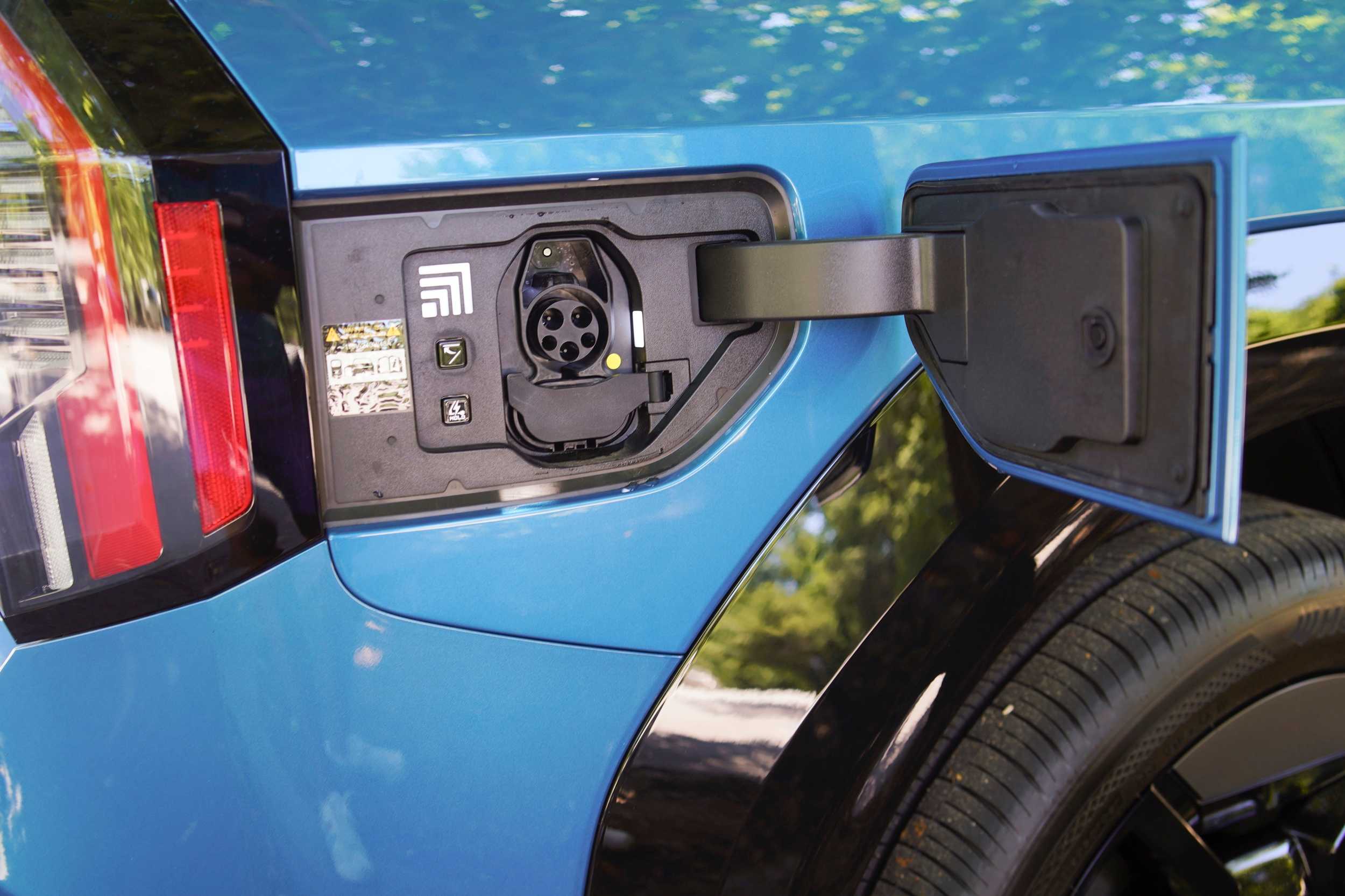 Kia EV9 charging port