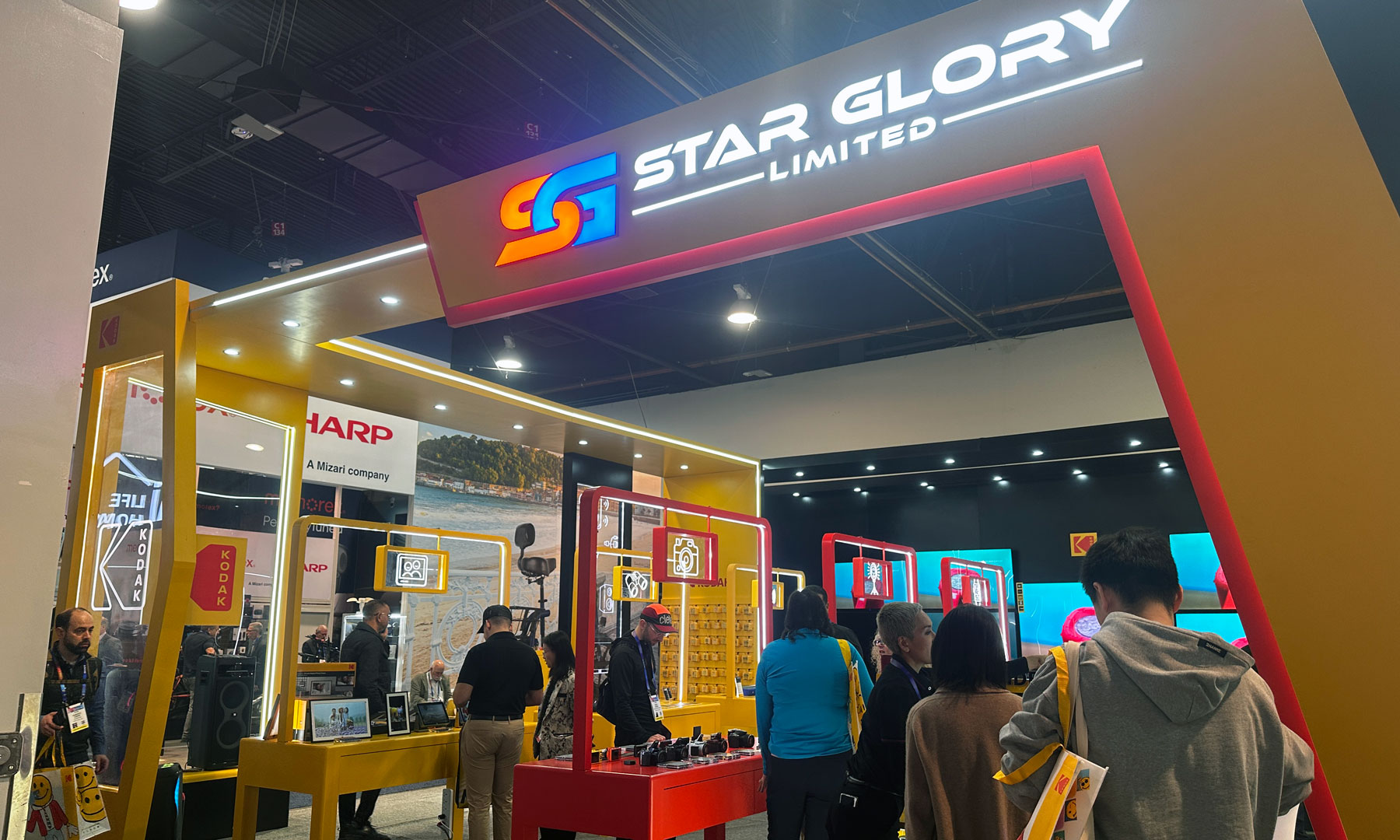 Images of various booths from the Central and South halls at CES 2025.