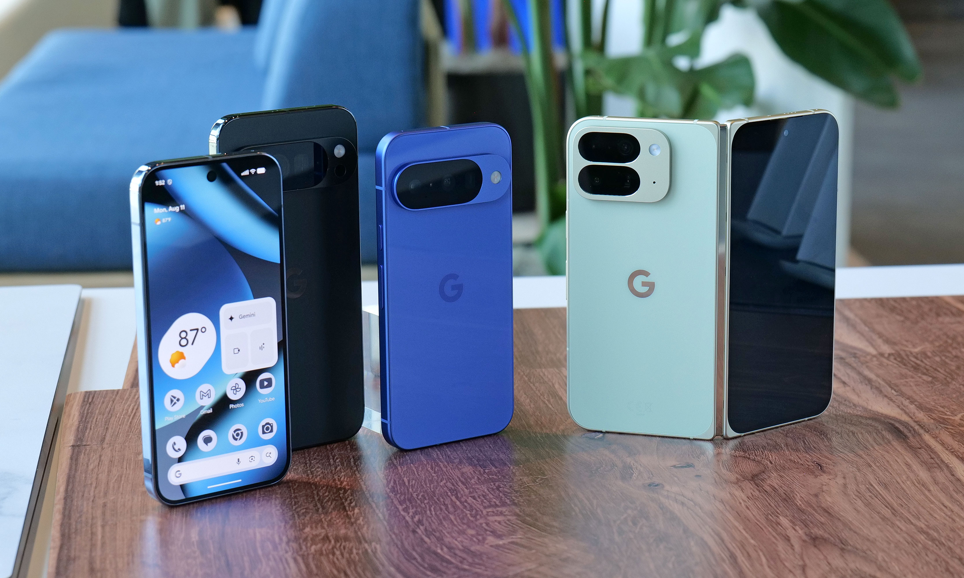 All four of the Pixel 10 smartphones