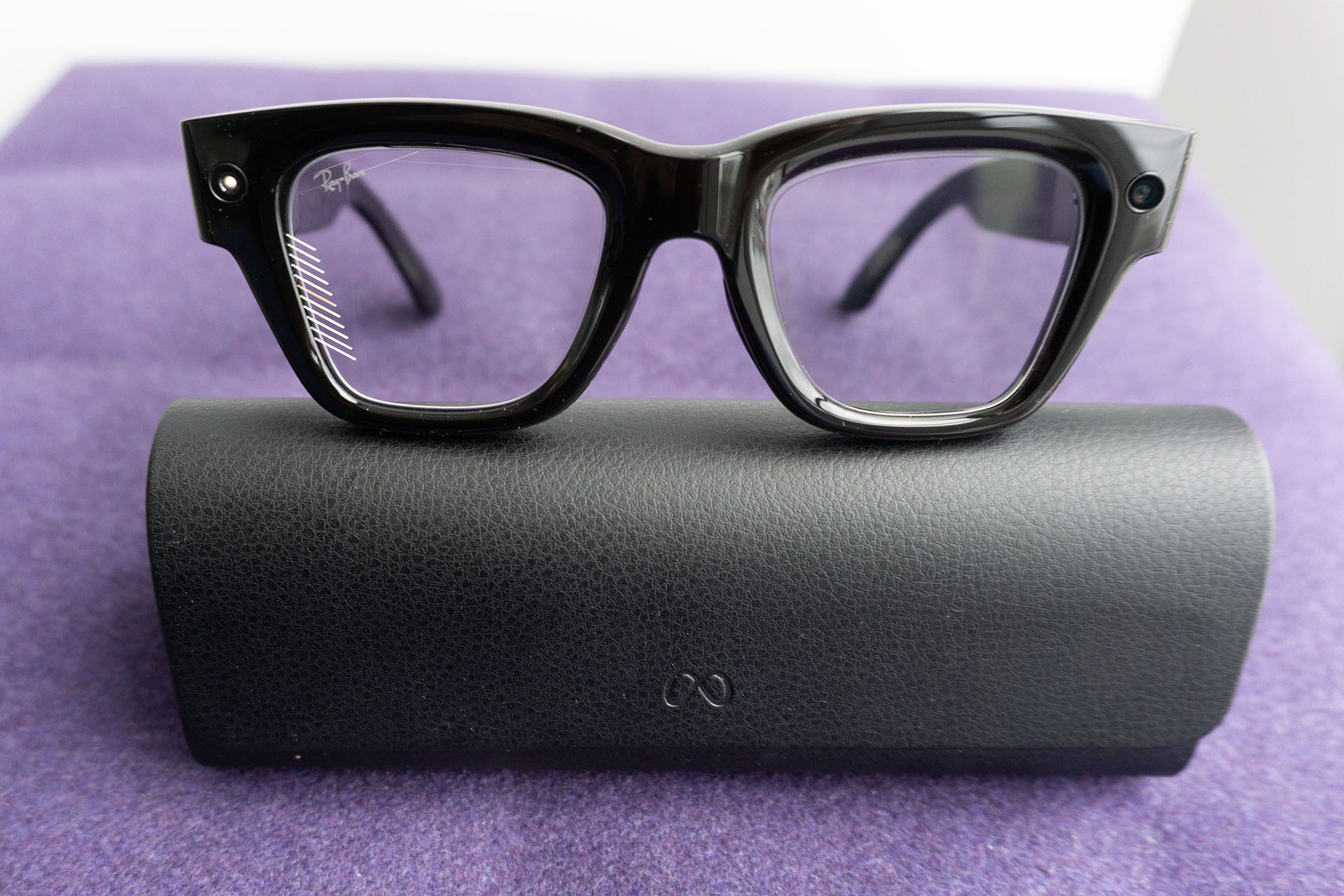 Like Meta's other glasses, there's an LED that lights up when the camera is in use.