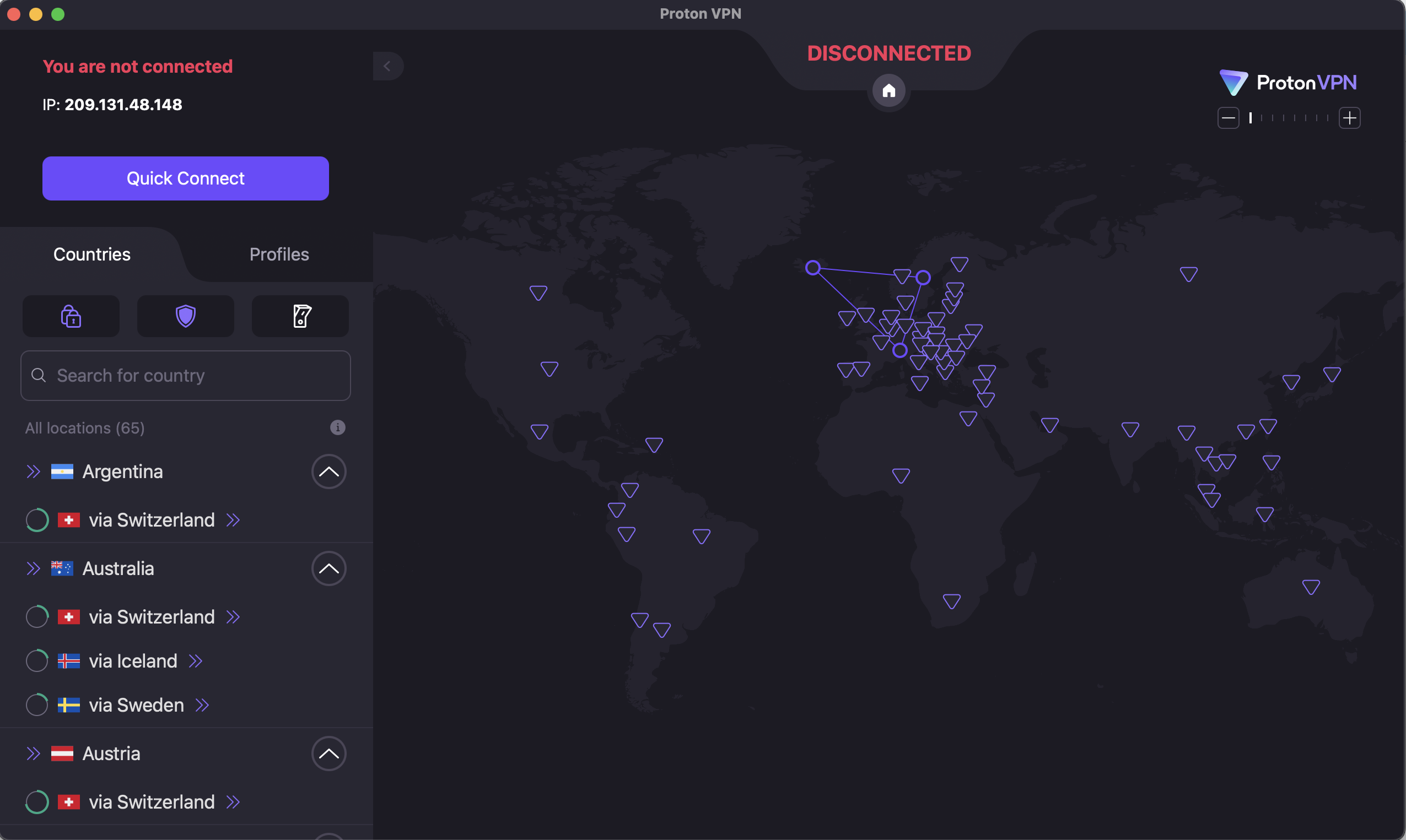 Secure Core servers add a second node to your VPN connection.