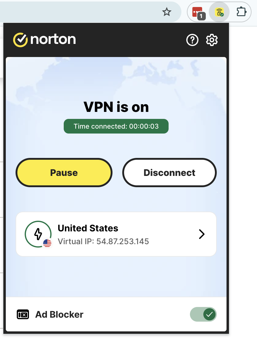 chrome extension norton vpn