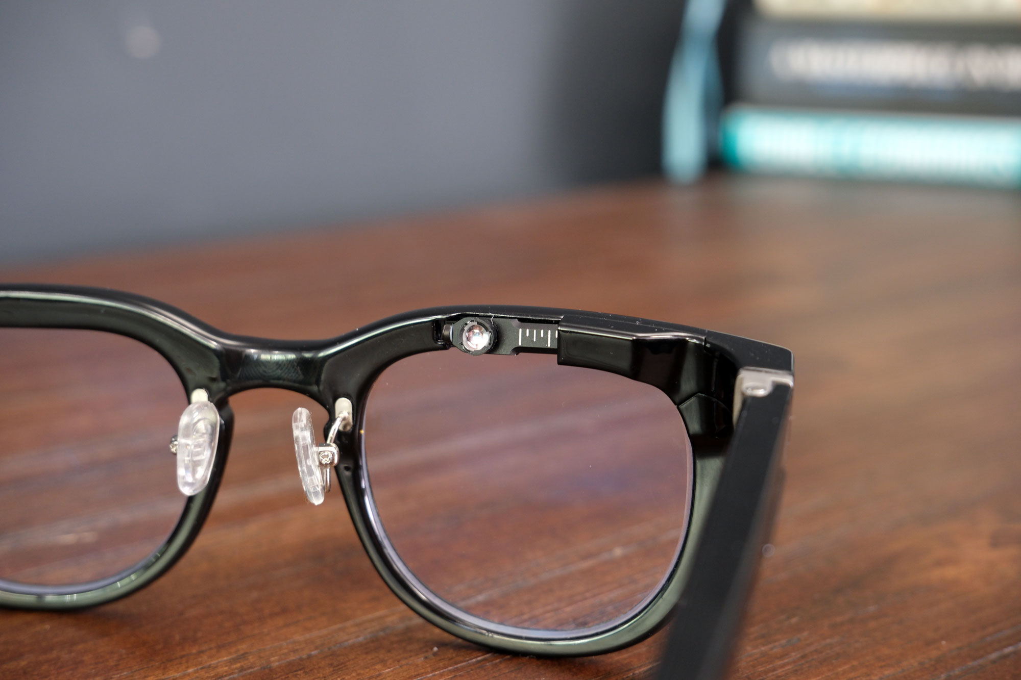 Closeup image of the Halliday Smart Glasses display