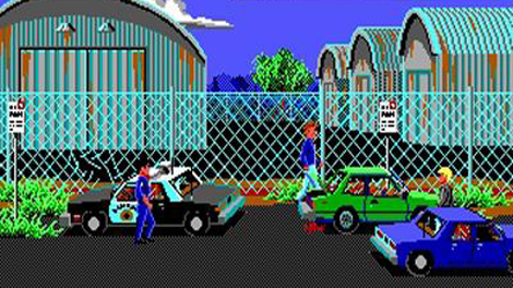 Still from the classic graphical adventure game Police Quest.