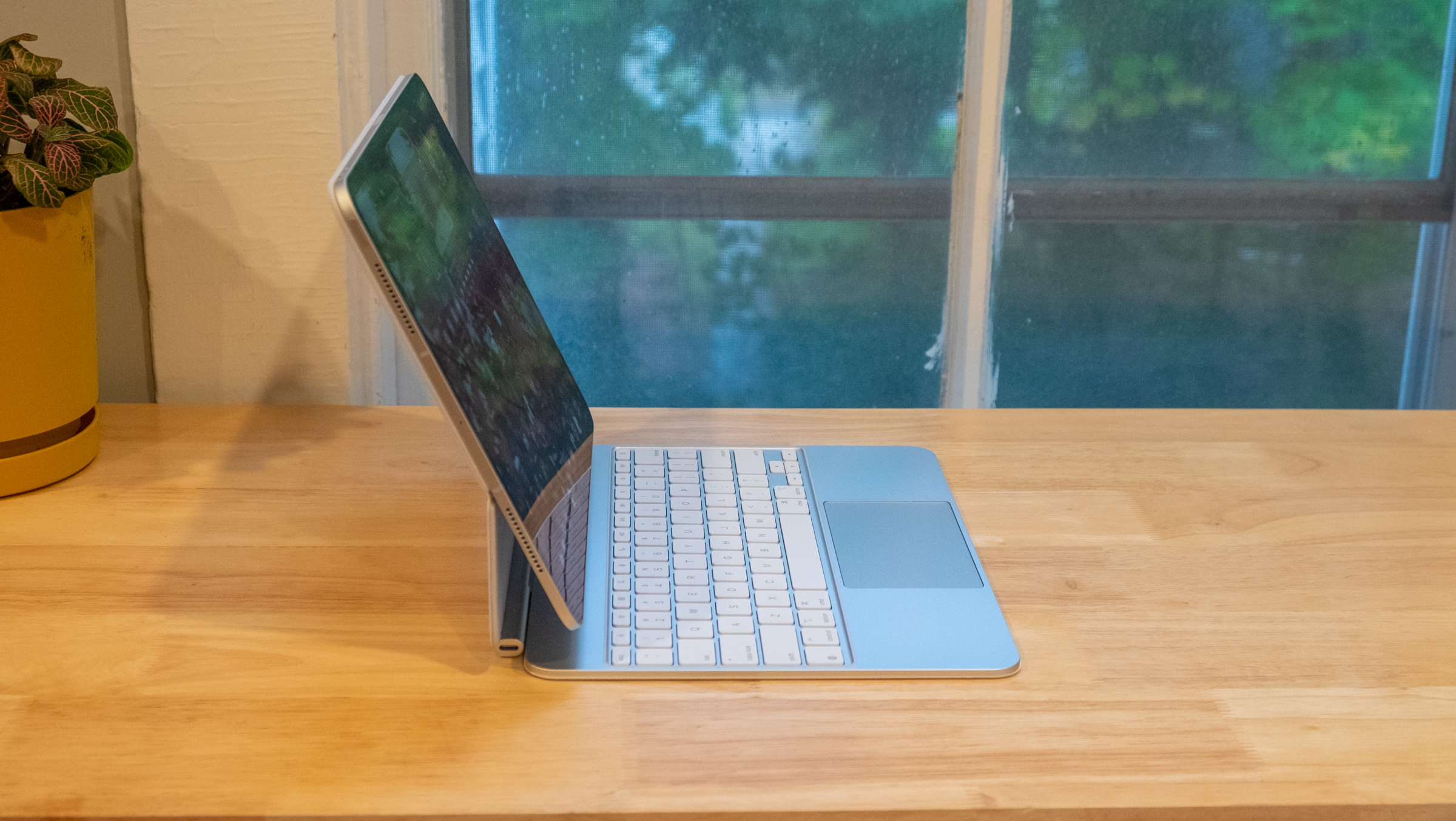 Review photos of Apple's iPad Pro M5, released in October 2025.