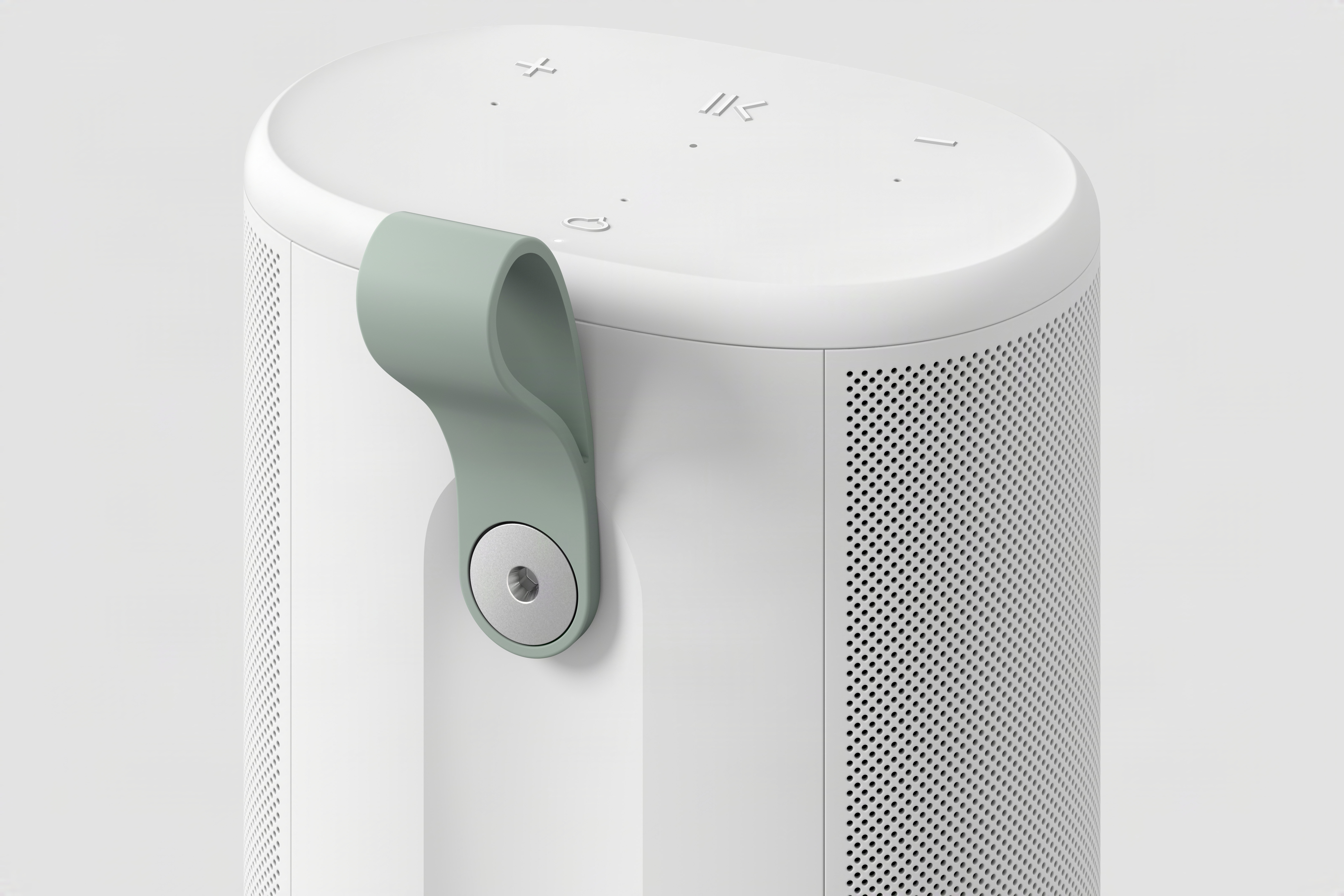 The grab handle on the back of the Sonos Play.