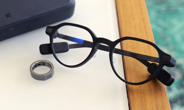 Image of the Even Realities G2 on a desk. Image of the Even Realities G2 on a desk.