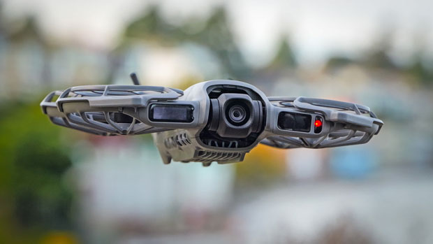 Image of the DJI Neo 2 floating in mid air Image of the DJI Neo 2 floating in mid air